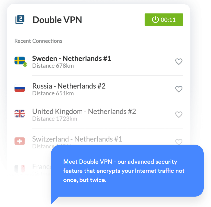NordVPN Double-VPN servers